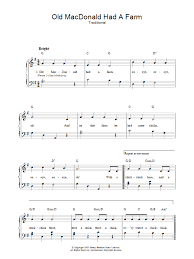 We're publishing new piano lessons all the time! Old Macdonald Had A Farm Sheet Music Traditional Piano Vocal