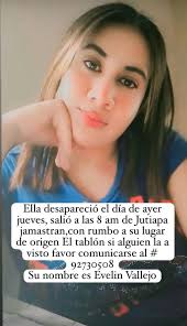JOVEN ESTA COMO DESAPARECIDA Ella...