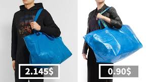 Ikea Responds To Balenciaga S 2 145 Bag That Looks Exactly Like Ikea S 99 Cent Tote Bag And It S Hilarious Bags Candels Ikea