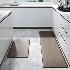 Choose from three classic woodgrain colors for this vinyl kitchen mat to complement any. Minimalist Vinyl Floor Mat Kitchen Mats For Floor Brown And Bronze Vinyl Rug Kitchen Mat Desert Concrete Vinyl Mat Kitchen Decor Wall Decals Murals Home Living Vadel Com