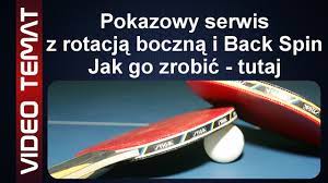 Tenis stołowy czym jest net? Serwis Z Boku Stolu Z Rotacja Boczna Podcieta Tenis Stolowy Youtube