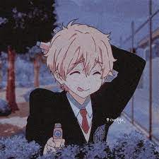 Aesthetic, anime art, pink, kawaii, kiss, love, one person. Anime Pfps