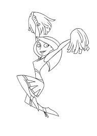 Kim Possible Dancing Cheerleader Coloring Pages For Kids Fit Printable Kim Possible Coloring Pages Coloring Pages Coloring Pages Inspirational Kim Possible