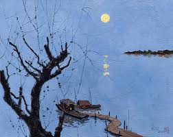 月滿漓江 2017 chinese art painting chinese painting chinese landscape