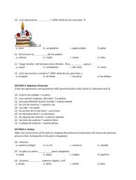 But the answers starting with number one is: Examen Capitulo 5a Realidades 1 By Sqd S Handouts And Lessons Tpt