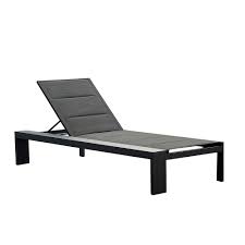Most outdoor wooden chaise lounges are made of teak, a type of timber that is resistant to mold, rotting and weather. Hampton Bay Jamie Padded Chaise Lounge The Home Depot Canada
