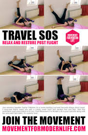 Off On Your Holidays Looking Forward To The Tired Cranky Feeling Of Jet Lag Thought Not This Supine Yo Wall Yoga Restorative Yoga Restorative Yoga Sequence