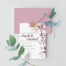 Popular searches for custom wedding invitations: Luxury Wedding Invitation Dusty Pink Leaves Custom Wedding Invitation Template Online Instant Download Wedding Stationery 006 In 2020 Rose Wedding Invitations Wedding Stationery Luxury Wedding Invitations