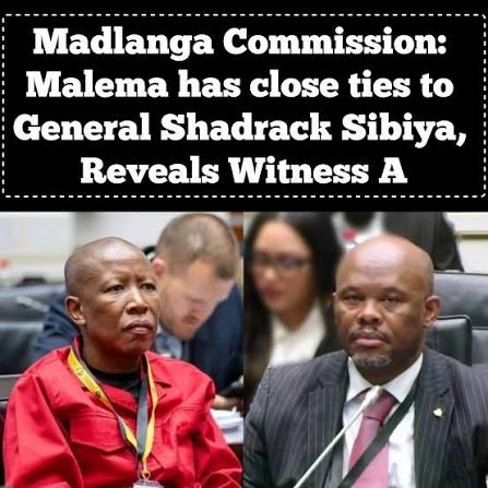 A Gauteng detective testifying before the Madlanga Commission has alleged that Economic Freedom Fighters (EFF) leader, Julius Malema, has close ties to suspended Deputy National Police Commissioner, Shadrack Sibiya, and a questionable