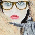 Back To Front Acrylic Painting By Sam Thorp