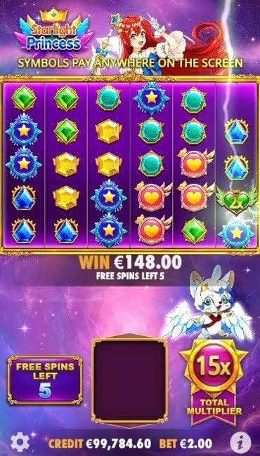 Fitur Multiplier dalam Starlight Princess, AI generated
