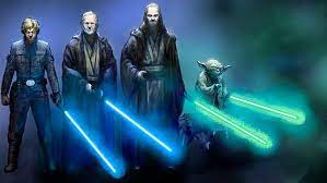 Check out amazing obi_wan_kenobi artwork on deviantart. Hd Wallpaper Star Wars Yoda Hd Blue Lightsabers Luke Skywalker Obi Wan Kenobi Wallpaper Flare