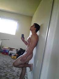 Boyfriend showing off his cock naked str8 man