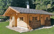 Jagdhutte Berghutte P 34 Auf 1500 M Hohe Blockhaus Ferienhaus Haus Holzhaus Plane