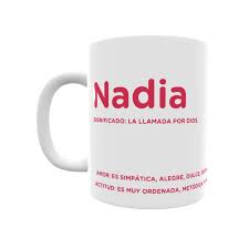 Taza Con El Significado Del Nombre Nadia