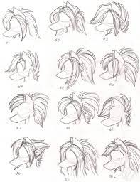 Weibliche Frisur Zeichnung Neue Frisuren How To Draw Hair Furry Drawing Animal Drawings