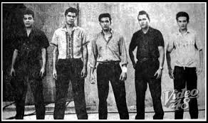 L R Fernando Poe Jr Bob Soler Eddie Mesa Carlos Padilla Jr Lou Salvador Jr Mini Scrapbook Commemoration Cinema