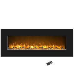 44 ratings 7 questions7 questions questions. Northwest 50 Color Changing Led Electric Fireplace Black Qvc Com