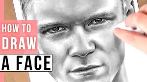 Start with a circle draw a large circle and make a horizontal line below it for the chin. How To Draw A Realistic Face Man Face Drawing Tutorial In Pencil Youtube