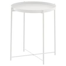 Gladom Tray Table White 17 1 2x20 5 8 Ikea In 2020 Tabletttisch Ikea Beistelltisch Gladom Ikea