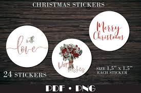 Download Christmas Round Kisses Stickers Graphic By Natashaprando Creative Fabrica SVG Cut Files