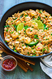 Shrimp Pad Thai Easy And So Much Better Than Take Out Healthy Recipe That S Ready In 15 Minutes Simple And Gl Seafood Dinner Seafood Recipes Shrimp Pad Thai
