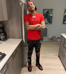 The marble, subway tile backsplash is a luxurious touch. Pin By Ashanti On G Herbo Swag Style Mens Tops Mens Tshirts