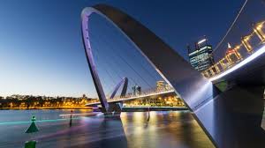 The bridge is approximately 72 metres tall at its highest point and stretches 370 metres from bank to bank. Perth Walking Tour Visit The New Optus Stadium And Other Highlights