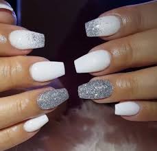 As far as manicures go, acrylic nails are still a fairly new trend. Pin By Sally Smith On Hair And Beauty Winter Nails Acrylic Acrylic Nails Coffin Short Prom Nails