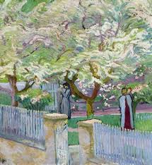 Garden In Spring Giovanni Giacometti 1911 Giacometti Landschaftsmalerei Gartenmalerei