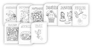 maternelle coloriage des mois novembre octobre juin animaux coloriages chiens