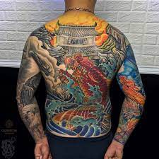 Hình xăm cha mẹ đẹp nhất 2019. Hinh XÄƒm Ca Chep Kin LÆ°ng Ä'áº¹p Tattoo Ca Chep Full LÆ°ng