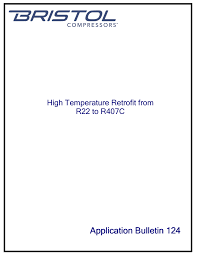 High Temperature Retrofit From R22 To R407c