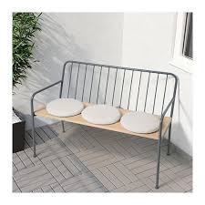 Prastholm Bank Met Rugleuning Buiten Grijs Ikea Wooden Outdoor Furniture Furniture Ikea