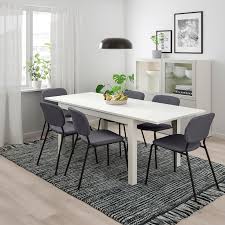Laneberg Karljan Table And 4 Chairs White Dark Gray Dark Gray Ikea Dining Table In Kitchen Contemporary Dining Sets Modern Dining Table