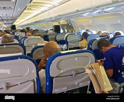 Airbus a320 plane inside cabin hi-res stock photography and images - Alamy