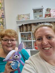 The Quilted Thimble has this little hopper hanging around!