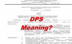 Maybe you would like to learn more about one of these? Dps Dptb Dan Dpt Dalam Pilkades Munaz Bagus