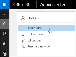 Screenshot Of Where To Add A User In The Office 365 Admin Center Office 365 Ads Admin