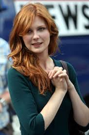 Redhair Kirsten Dunst On The Set Of Spiderman Golden Red Hair Black Hair Ombre Natural Dark Hair