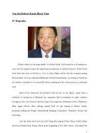 Robert kuok is the richest man in malaysia. Robert Kuok Hock Nien Business