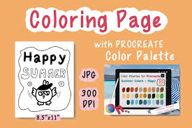 Colors are taken from google's material design guidelines. Coloring Page Black Happy Line Summer Chick Flying 1299711 Coloring Pages Design Bundles