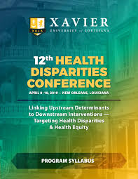 Xula Cop 12th Health Disparities Conference Program Syllabus