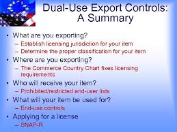U S Dual Use Export Controls For The Aerospace