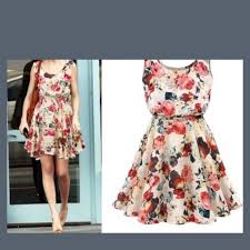 For Sale Dress From Wish App For 5 Floral Print Chiffon Dress Sleeveless Chiffon Dress Summer Dresses For Women