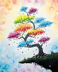 Baum mit acryl bunt gestalten. 58 Baum Malen Ideen In 2021 Baum Malen Malerei Baumbilder