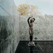 The german pavilion in barcelona by architect ludwig mies van der rohe was built in barcelona, spain in the image of the statue is projected multiple times on water reflections, crystal or marble. The Barcelona Pavilion By Ludwig Mies Van Der Rohe Is A Textural Delight Ignant
