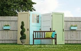 Fab garden house build with old doors and windows. 13 Diy Ideas For Using Old Doors In The Garden Balcony Garden Web