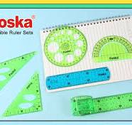 5 Pieces Transparent Plastic Flexible Ruler for School ...