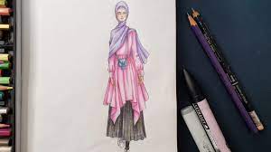 Oleh karena itu, banyak orang melakukan dropshiping atau menjadi reseller untuk meraup. Menggambar Desain Baju Hijab Gaya Korea Terbaru 2020 Modest Korean Style Fashion Illustration Youtube